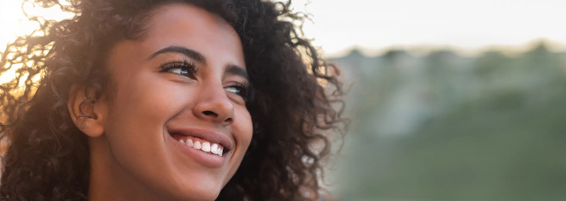 Smiling patient with a confident, healthy smile